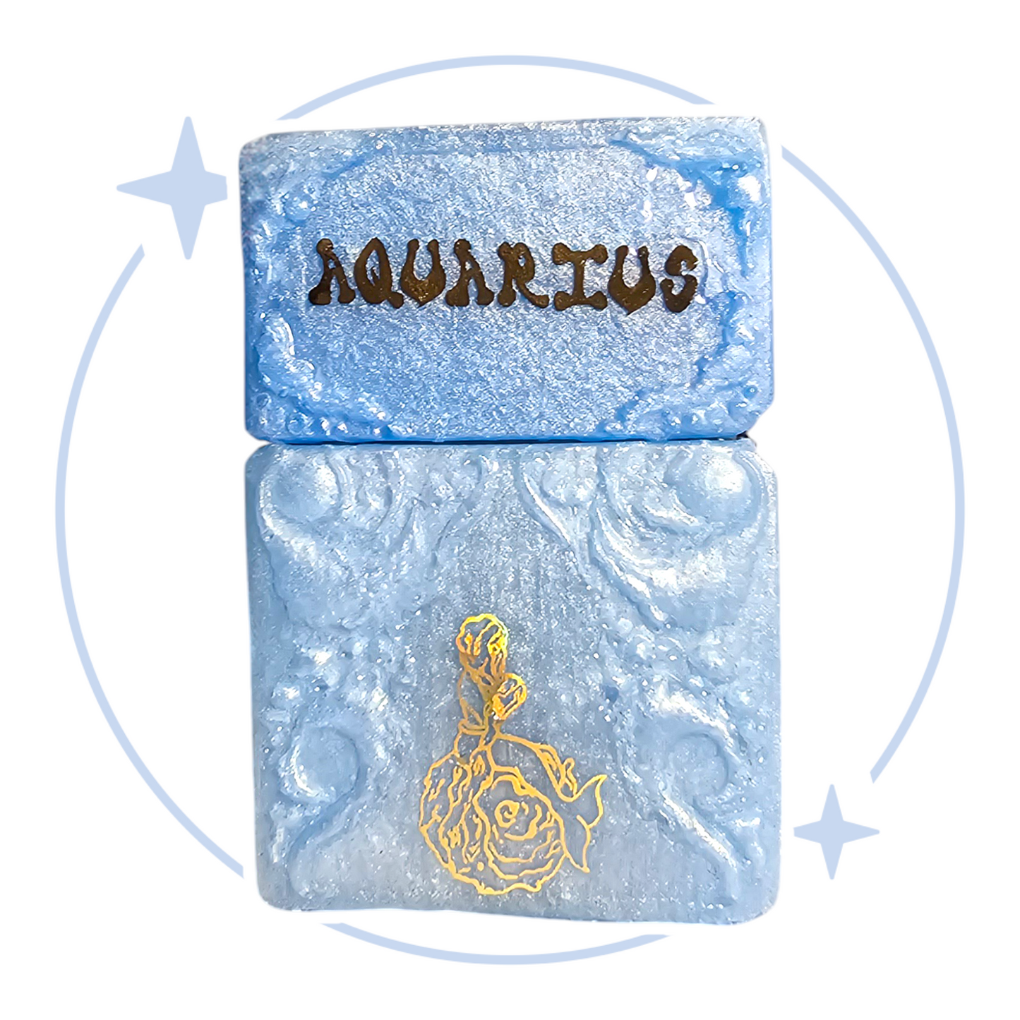 Air Sign Zodiac Zippo Lighter Case (Lighter Included)