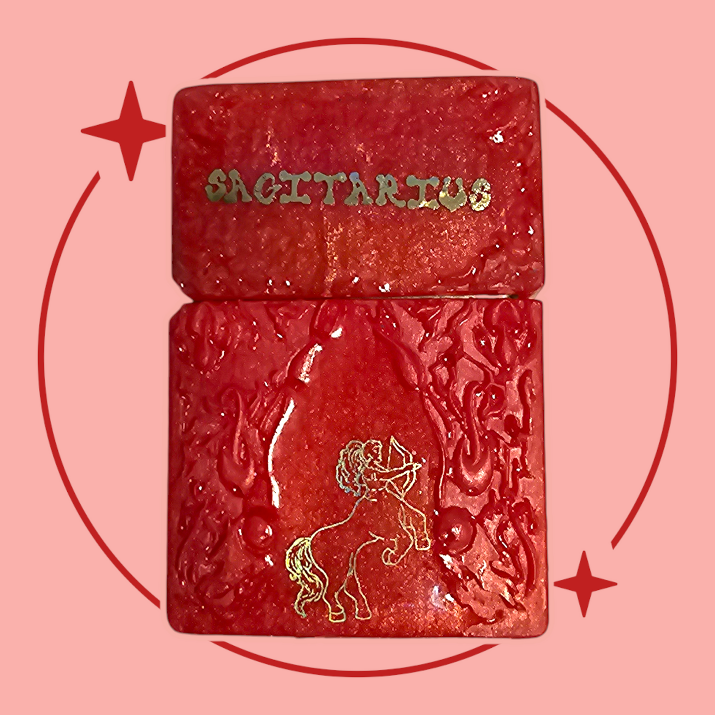 Fire Sign Zodiac Zippo Lighter Case (Lighter Included)